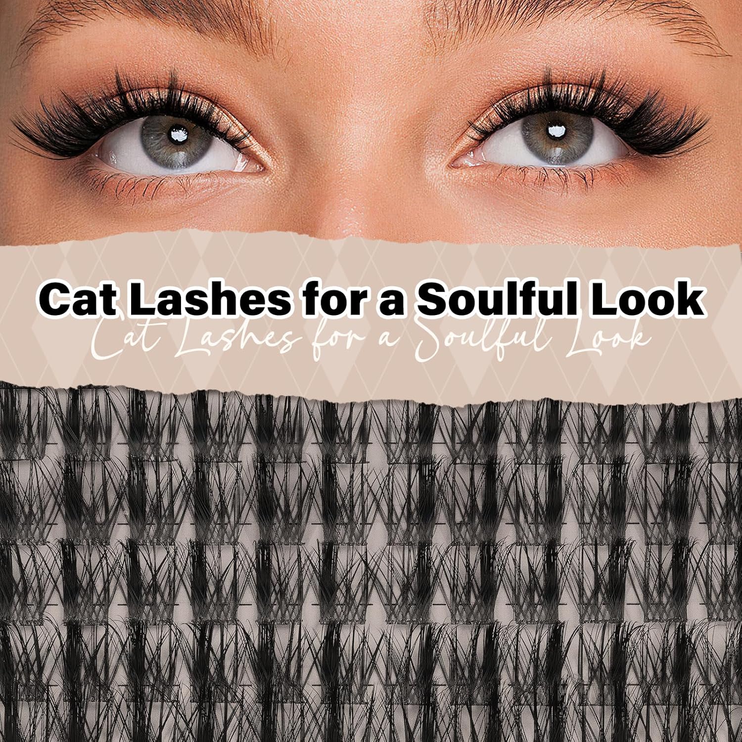 JMS&JMS 156Pcs Lash Clusters CC Curl 8-18mm Eyelash Clusters Wispy DIY Lash Extensions Super Thin Band Soft and Easy to Wear (Side Spike-8-18mix)-GlimoraGlow