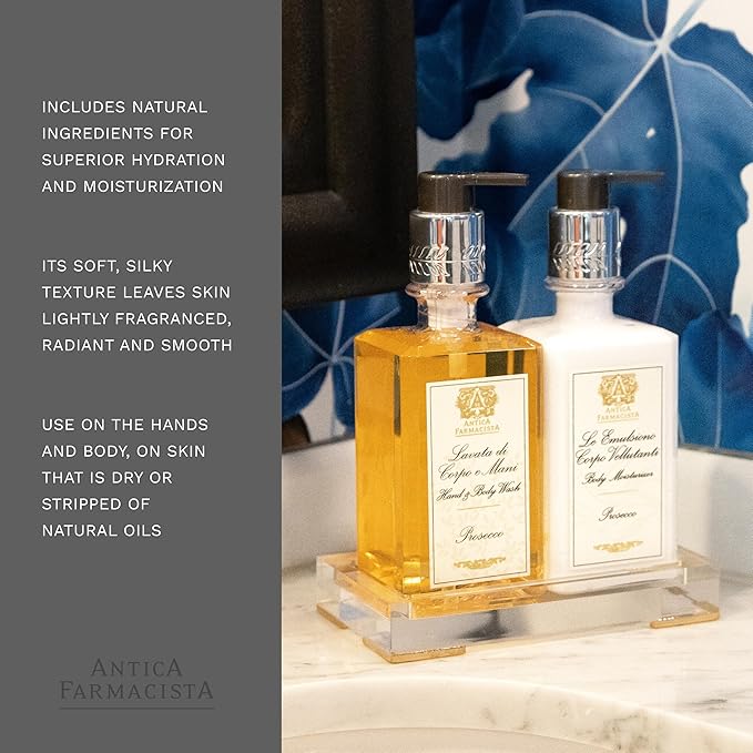 Antica Farmacista Body Moisturizer - Moisturizing Scented Lotion - Premium Body Moisturizer - Luxury Gift for Women & Men - Hand & Skin Hydration - Prosecco, 10 Fl Oz-GlimoraGlow