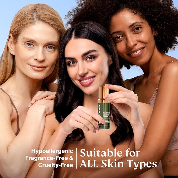 HYDRONOVA Total Rewind Sculpting Serum 1 fl oz | Line-Smoothing, Dark Spot Corrector | Vitamin C, Niacinamide, Kojic Acid, Peptides | Radiant Glow, Balanced Complexion | AM Formula-GlimoraGlow