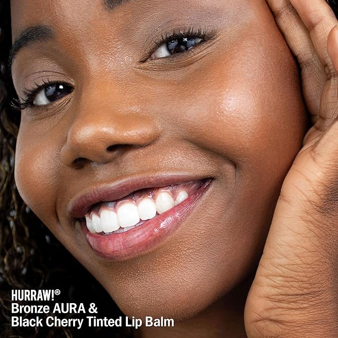 Hurraw! Black Cherry Tinted Lip Balm, 2 Pack: (Sheer Red Tint) Organic, Certified Vegan, Cruelty and Gluten Free. Non-GMO, 100% Natural Ingredients. Bee, Shea, Soy and Palm Free. Made in USA-GlimoraGlow