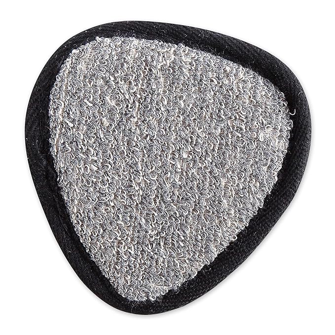 Urbana Spa Prive Men's Bamboo Charcoal Collection, Face Pad,Grey,6338-GlimoraGlow