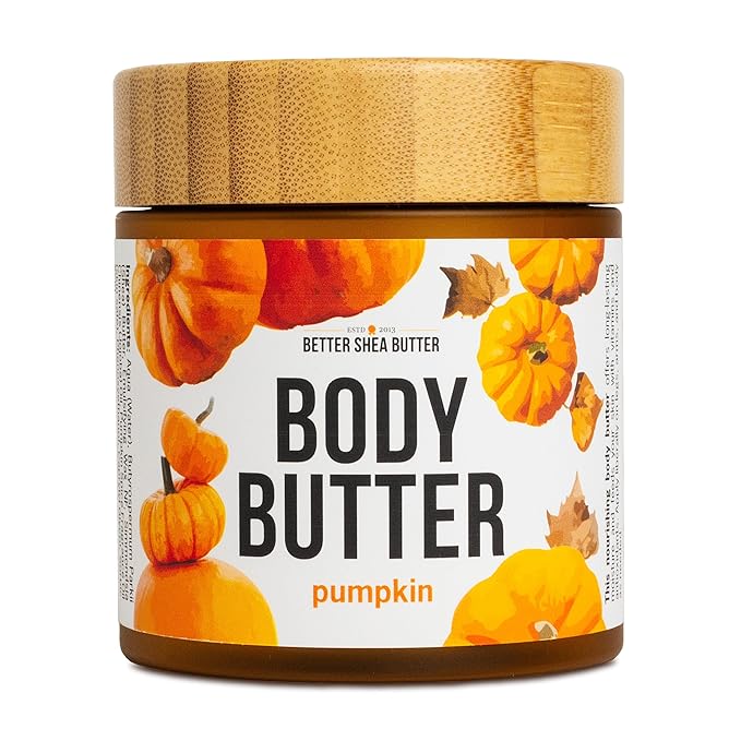 Pumpkin Body Butter with Organic Shea Butter | Pumpkin Spice Lotion for Women | Non Greasy Body Cream | Fall Body Care Favorite with Pumpkin Spice Scent-GlimoraGlow