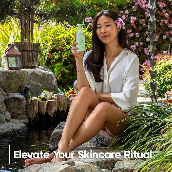 KIREI Foam Cleanser - Gentle Face Wash for Women with Aloe Vera & Cucumber Extract, Hydrating & Soothing, Dermatologically Tested, Suitable for Sensitive Skin, Paraben-Free-GlimoraGlow