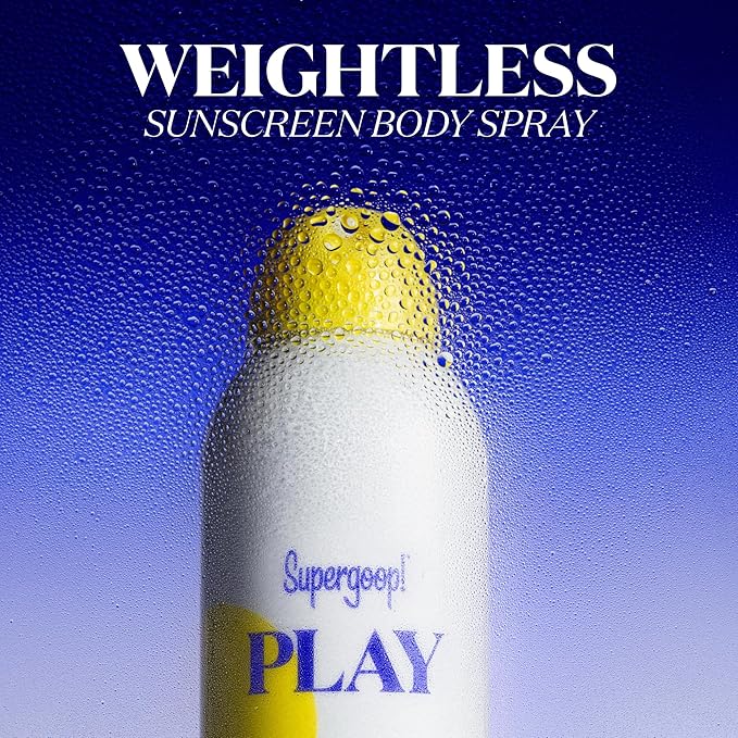 Supergoop! PLAY Antioxidant Body Mist w/Vitamin C - 6 fl oz - SPF 50 PA++++ Broad Spectrum Sunscreen - Body Spray - Great for Active Days-GlimoraGlow