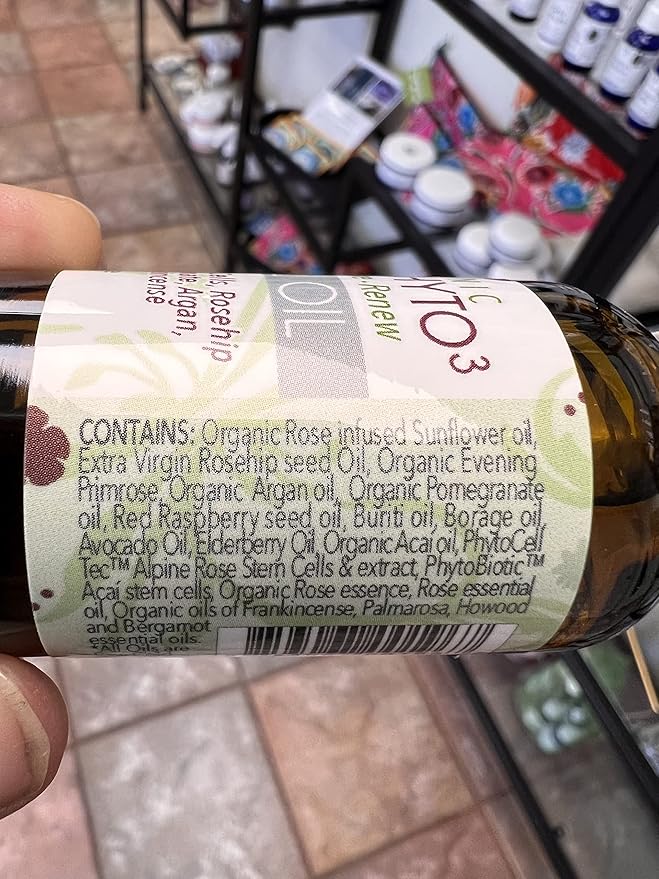 Organic Rose Phyto Facial Oil - Rosehip and Argan Oil Infused with Rose Extract and Frankincense Essential Oil - Ideal for Gua Sha Massage, Anti-Aging Face Oil (1oz)-GlimoraGlow