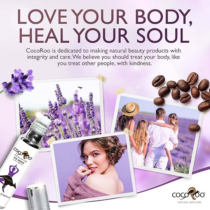 Caffeinated Eye Serum, Nutrient-Dense, 100% Pure, Natural & Vegan (Lavender)-GlimoraGlow