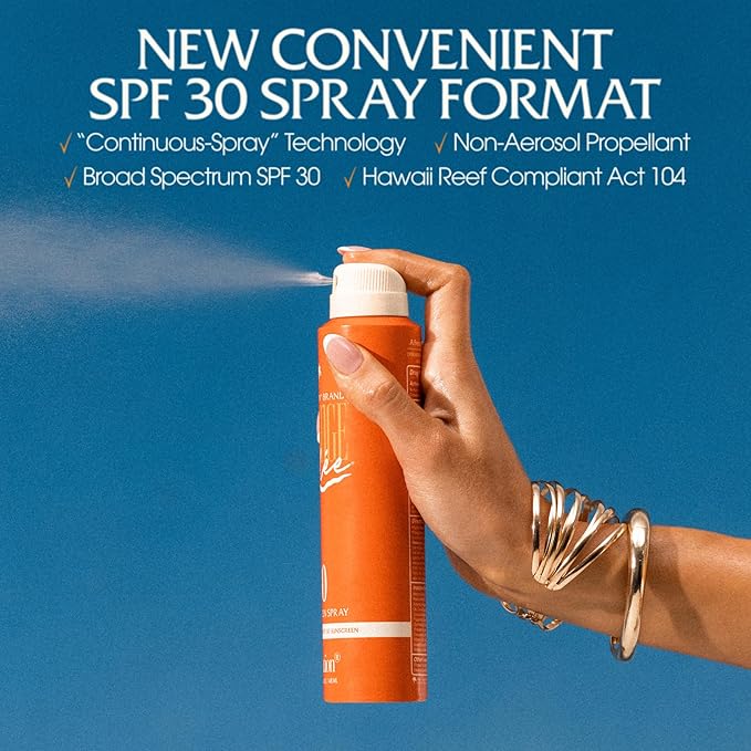 Vacation Orange Gelée SPF 30 Sunscreen Spray Oil & Air Freshener Bundle, Tanning Oil with SPF, Suntan Lotion Spray, Transparent on All Skin Tones, Dermatologist-Tested, Vegan, 5 Fl. Oz.-GlimoraGlow