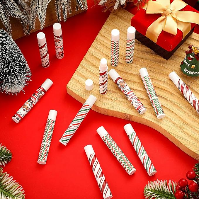 24 Pcs Bible verse Lip Balm Moisturizing 0.07 oz Lip Care Product Bulk Christian Gift with Inspirational Scripture for Women Faith Religious Happy Moment Praise Friend Teacher Worker Employee-GlimoraGlow