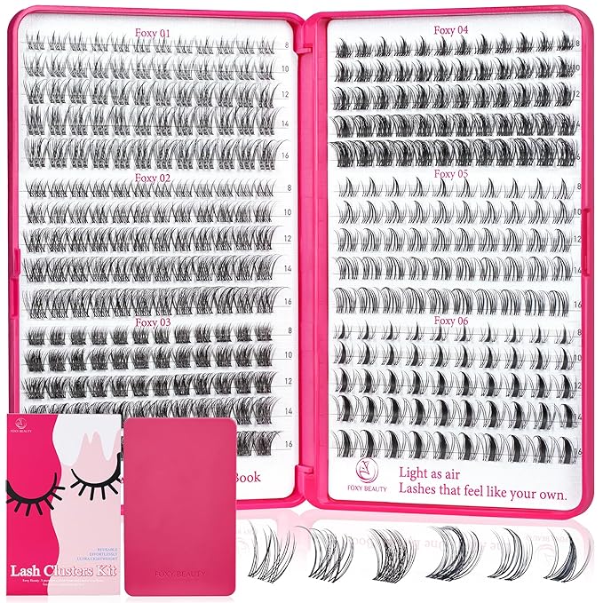 Lash Clusters - Lash Clusters Kit Mix Manga Lases 360pcs Eyelash Clusters Spiky Lases Clusters DIY at Home No Glue Included-GlimoraGlow