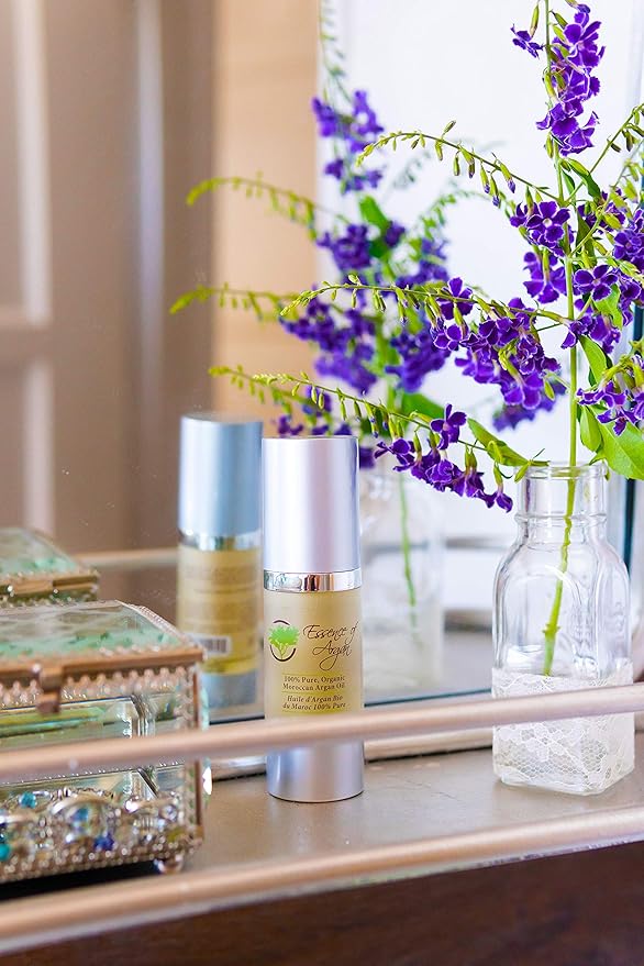 Essence Of Argan 100% Pure Moroccan Organic Argan Oil - Natural EcoCert Oil that Nourishes, Conditions and Moisturizes Your Skin, Hair and Nails-GlimoraGlow