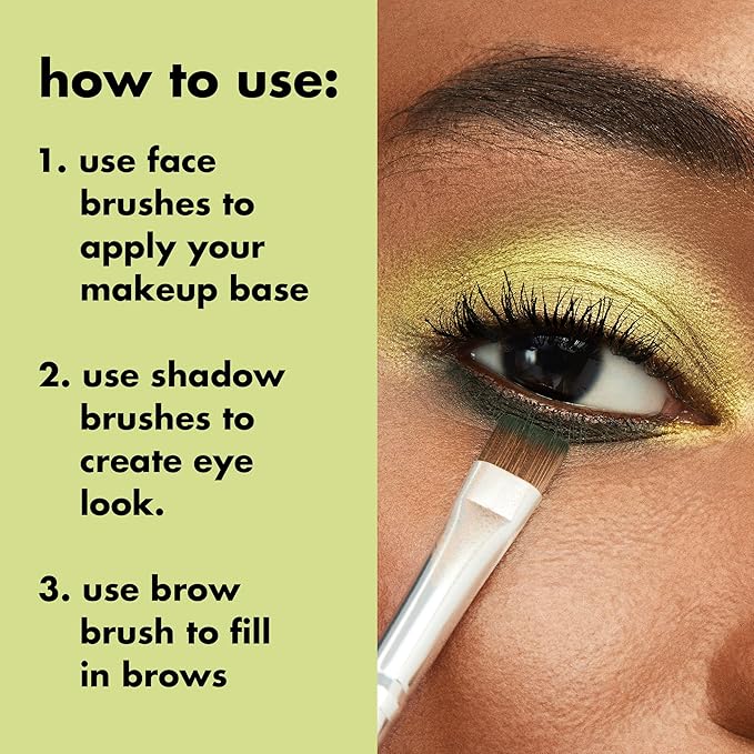 e.l.f. Professional Set of 12 Makeup Brushes, Pro-Worthy Makeup Brushes For A Flawless Full-Face Application, Vegan & Cruelty-Free-GlimoraGlow