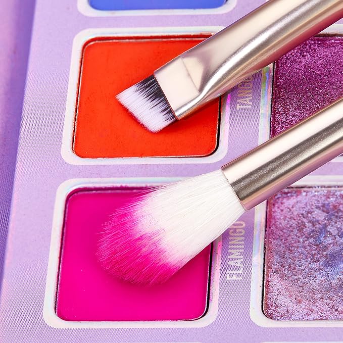 Jessup Eyeshadow Brushes 15pcs, Natural Eye Brush Set for Eyeshadow Blending Concealer Eyebrow Eyeliner, Blushing Bride T294-GlimoraGlow