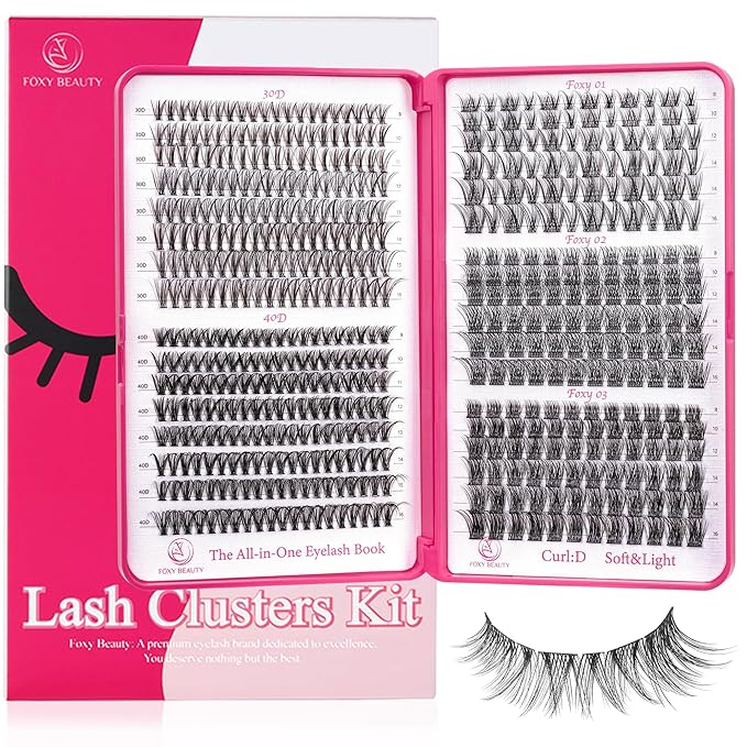 Lash Clusters Wispy - Lash Clusters,30D 40D Lash Clusters For Natural Look WideSpan 8-16MM Eyelash Clusters D Curl Lash Clusters For DIY Lashes At Home-GlimoraGlow