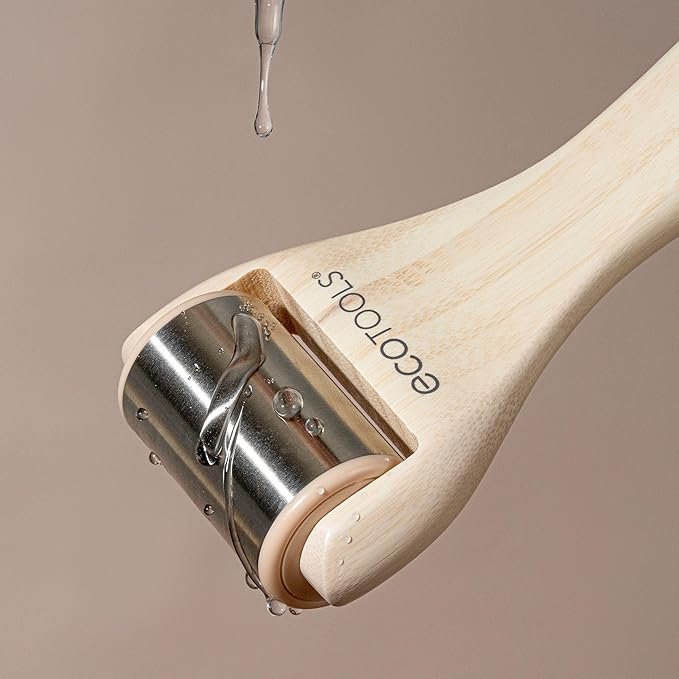 EcoTools Ice Roller, Lifts & Depuffs Skin, Stainless Steal Cooling Roller For Face & Neck, Provides Relaxation While Sculpting, Eco Friendly, Vegan, & Cruelty Free Skincare Tool, 1 Count-GlimoraGlow