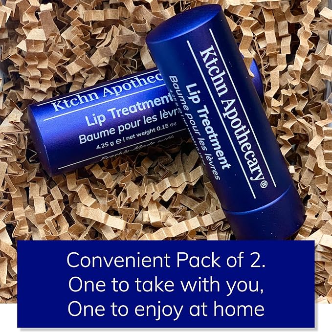 100% Natural Ultra-Hydrating Lip Balm & Conditioner-in-1 | Hydrate & Soften Dry/Chapped Lips | Silky Smooth, Never Waxy | Men & Women | Pack of 2-GlimoraGlow