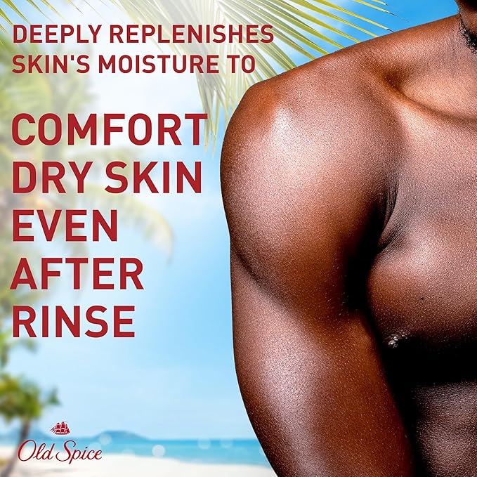 Old Spice Body Wash GentleMan’s Super Hydration for Men, 24/7 Renewing Moisture, Gentle on Skin with Skin Conditioners, Fiji with Palm Tree + Coconut Scent, 20 oz-GlimoraGlow