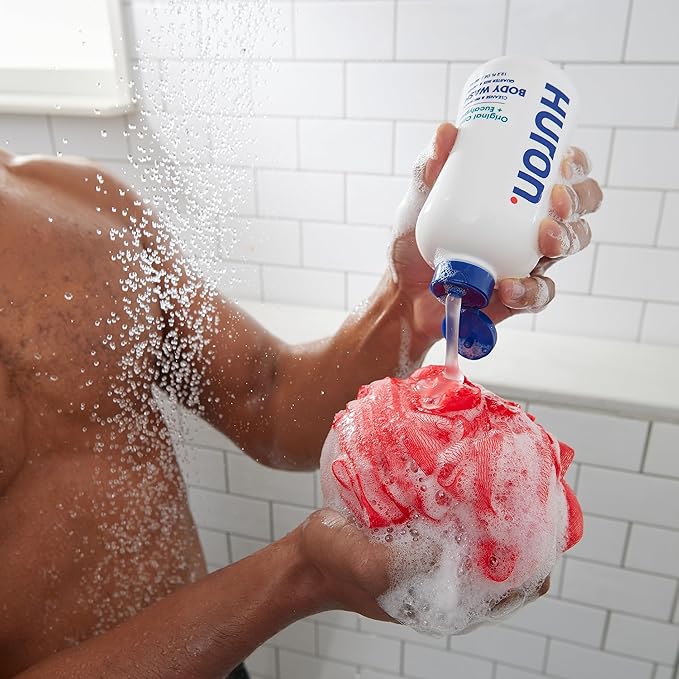 Huron Body Wash Scent Duo - Citrus + Eucalyptus & Sandalwood + Black Pepper Scents - Men’s Body Wash - Made With Coconut Oil, Vitamin E & Witch Hazel - Vegan, Cruelty-Free - 2 Pack, 12.2 fl oz-GlimoraGlow