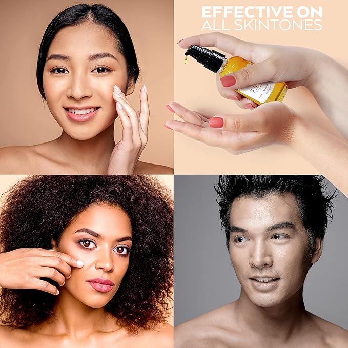 Glow - Turmeric & Rosehip Face Oil, Natural & Organic Face Moisturizer with Turmeric, Camellia, Sea Buckthorn and Chamomile - Facial Serum - 2 oz-GlimoraGlow