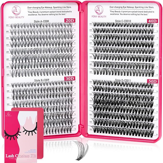 Lash Clusters - Lash Clusters Lash Extension 0.07D Cluster Eyelash Extensions Eyelash Clusters Lashes Clusters Eyelash Extension No Lash Glue Included-GlimoraGlow