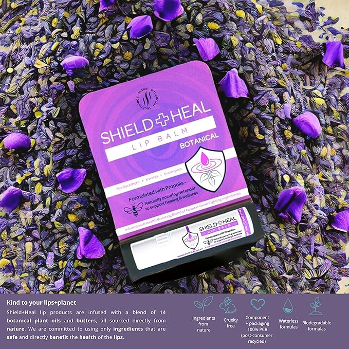 2 Pack - Botanical Lip Balm with Aromachology, Mood-Boosting Fragrance Technology, Soothes Chapped Lips & Relieves Dryness, Silky Smooth Texture Warms on Contact (2 Pack)-GlimoraGlow