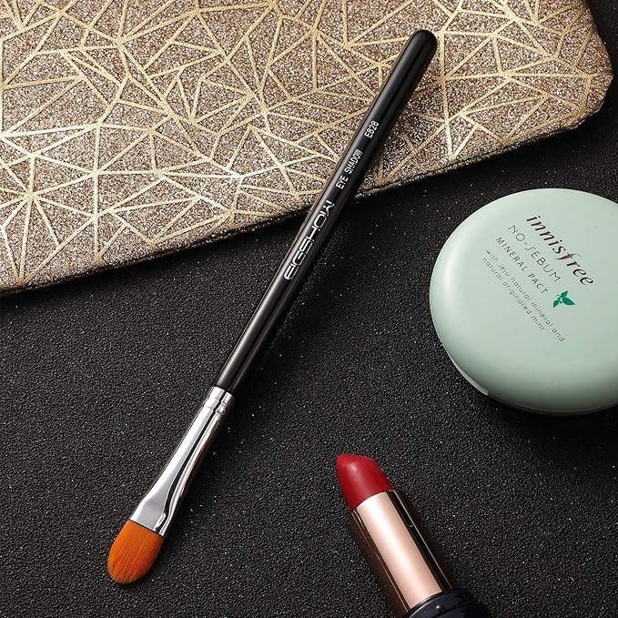 Eye Shadow Primer Applicator Brush for Blending, Concealer, Professional Tools for Applying Cream, Liquid Shadows and Eye Primer Base with Vegan Bristles by EIGSHOW-GlimoraGlow