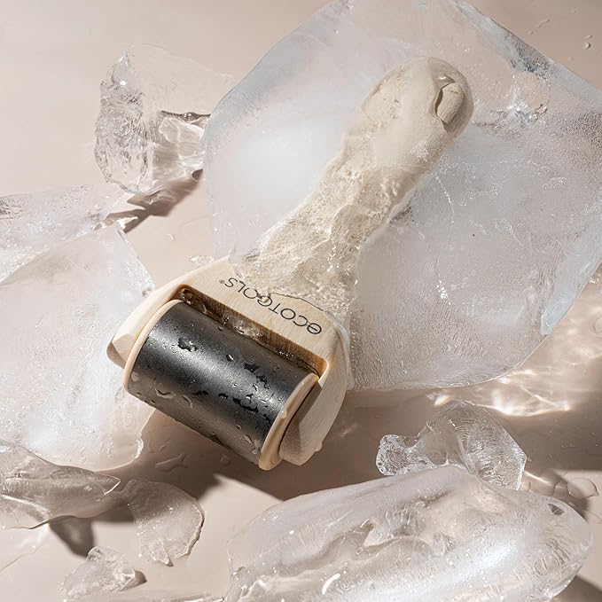 EcoTools Ice Roller, Lifts & Depuffs Skin, Stainless Steal Cooling Roller For Face & Neck, Provides Relaxation While Sculpting, Eco Friendly, Vegan, & Cruelty Free Skincare Tool, 1 Count-GlimoraGlow