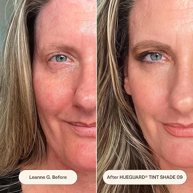 Live Tinted Hueguard Skin Tint SPF 50 - Tinted Mineral Sunscreen with Light-Medium Buildable Coverage With a Hydrating and Radiant Finish - Water and Sweat Resistant, 1.35 fl oz - Shade 09-GlimoraGlow