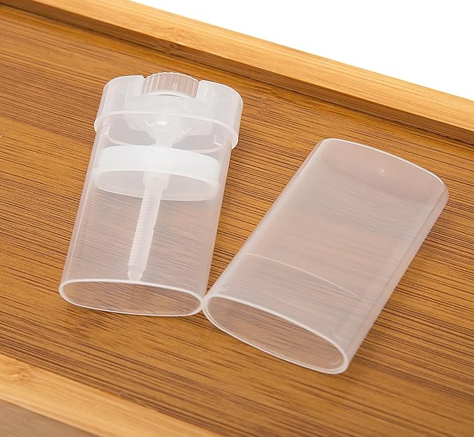 100PCS 15ML Transparent Empty Oval Deodorant Lip Lipstick Balm Tubes Containers for DIY Homemade Crayon Chapstick Holder-GlimoraGlow