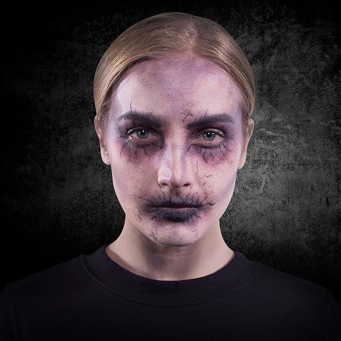 12-Color Death FX Cream Palette, Professional Quick Drying Waterproof SFX Makeup for the Stage, Film, Costumes, Cosplay, Halloween-GlimoraGlow