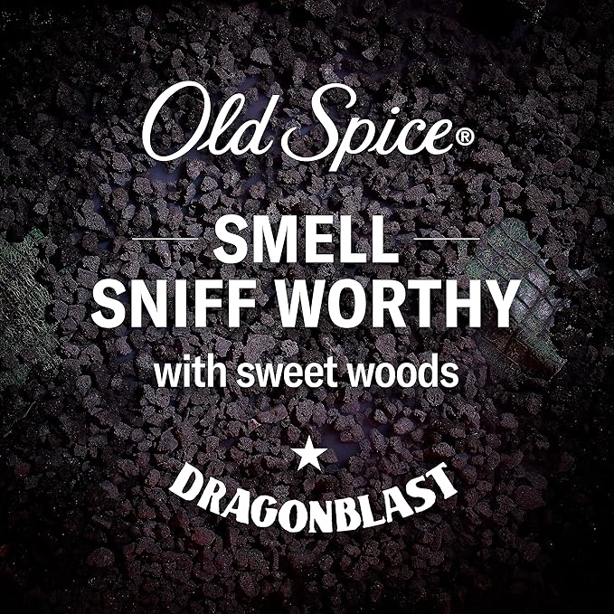 Old Spice Body Wash for Men, Dragonblast, Long Lasting Lather, 24 fl oz (Pack of 4)-GlimoraGlow